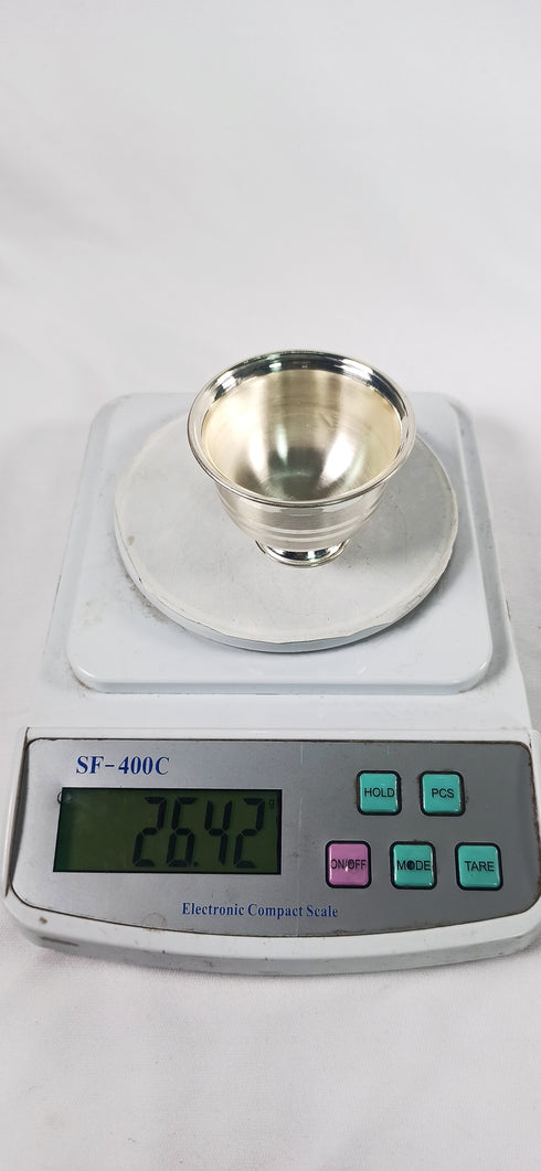 Pure Silver Bowls(Small-Engraved Lines) 26.42 Grams